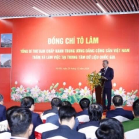 Tổng Bí thư Tô Lâm: Đưa dữ liệu trở thành một nguồn lực chiến lược, một loại tài nguyên mới