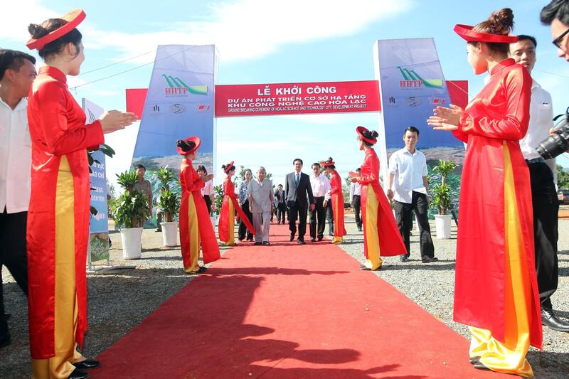Khởi công Dự án phát triển cơ sở hạ tầng Khu CNC Hòa Lạc bằng nguồn vốn ODA của Chính phủ Nhật Bản