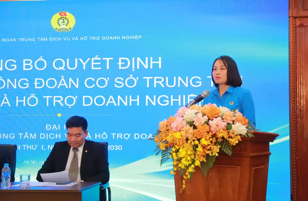 Công đoàn Trung tâm Dịch vụ và Hỗ trợ doanh nghiệp tổ chức Đại hội Công đoàn lần thứ I, nhiệm kỳ 2025-2030