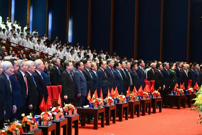 2.700 khách mời tham dự lễ kỷ niệm 80 năm ngành Bưu chính Viễn thông, 66 năm ngành Khoa học và Công nghệ. Ảnh: Giang Huy