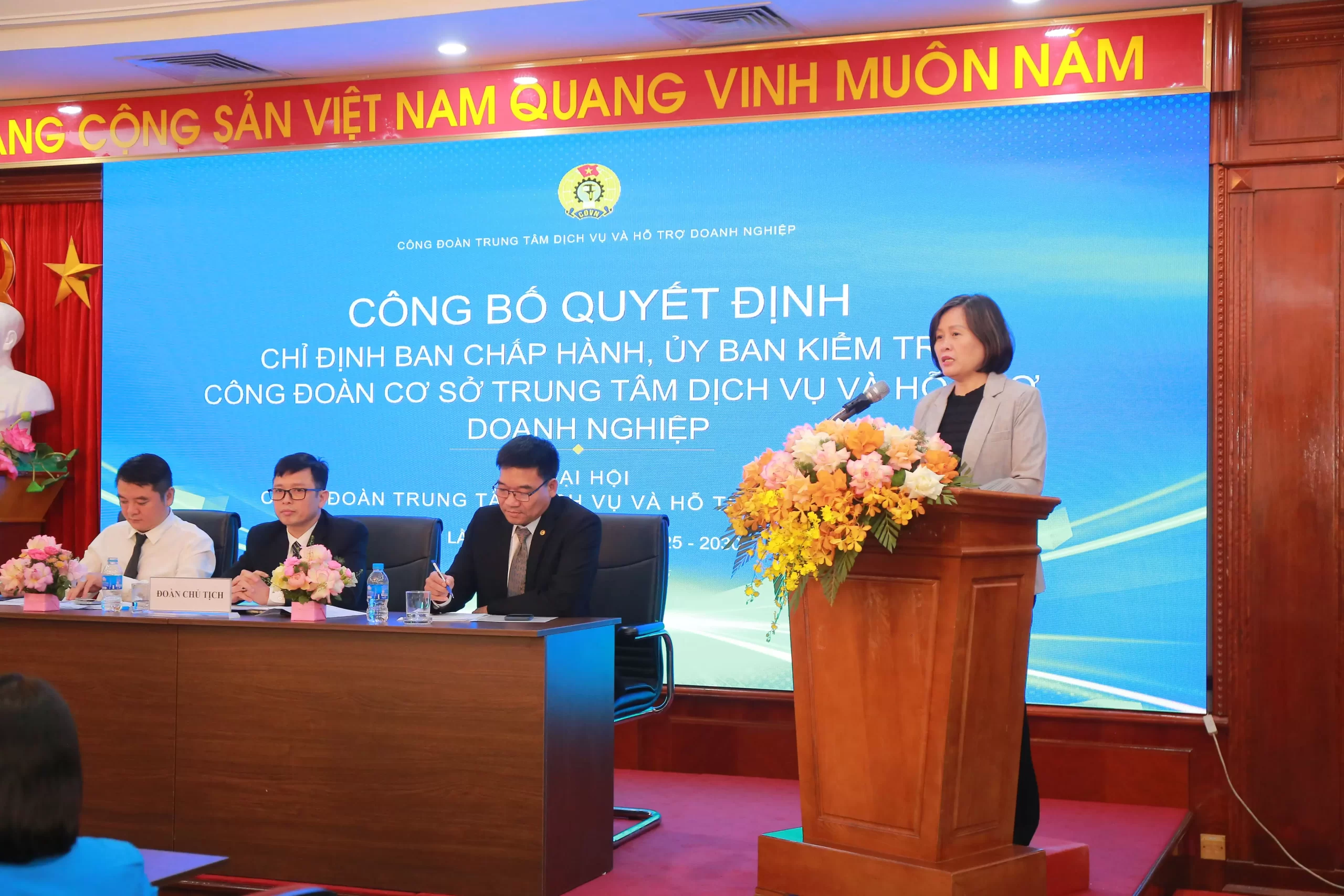 Công đoàn Trung tâm Dịch vụ và Hỗ trợ doanh nghiệp tổ chức Đại hội Công đoàn lần thứ I, nhiệm kỳ 2025-2030