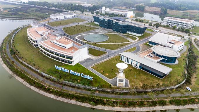 Trung tâm Vũ trụ Việt Nam tại Khu Công nghệ cao Hòa Lạc - Hà Nội. Ảnh: Giang Huy